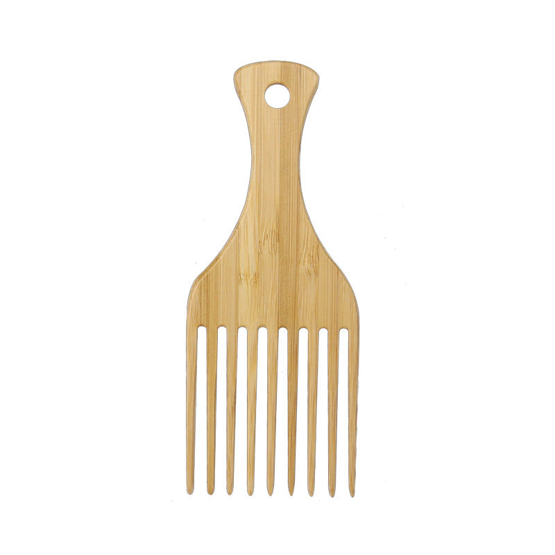 Natural Bamboo Afro Comb